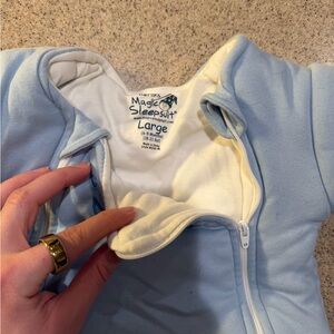 Baby Merlin’s Magic Sleepsuit Baby Wear in Light Blue